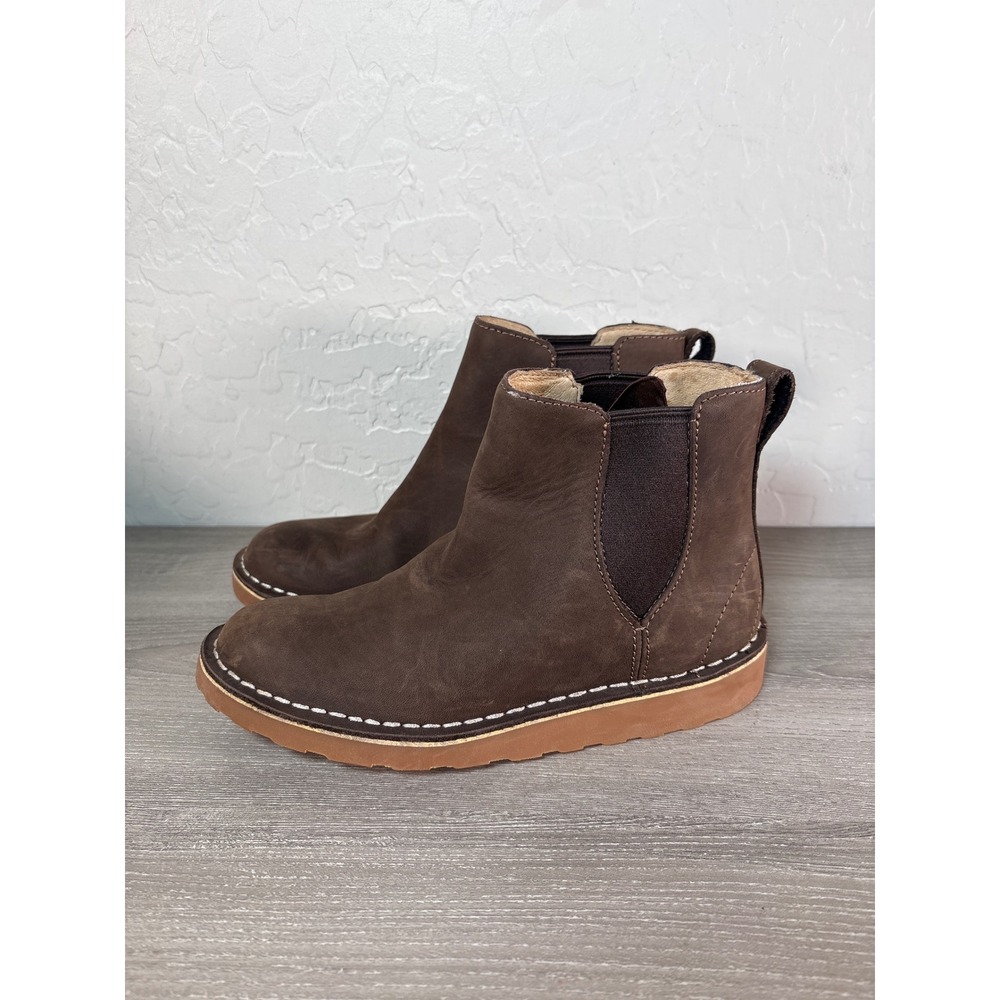 L.L.Bean‎ Stonington Chelsea Boots Nubuck Leather Women's Shoes Size 6.5M